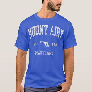 T-shirt Mont Airy Maryland Sport Vintage Design sportif