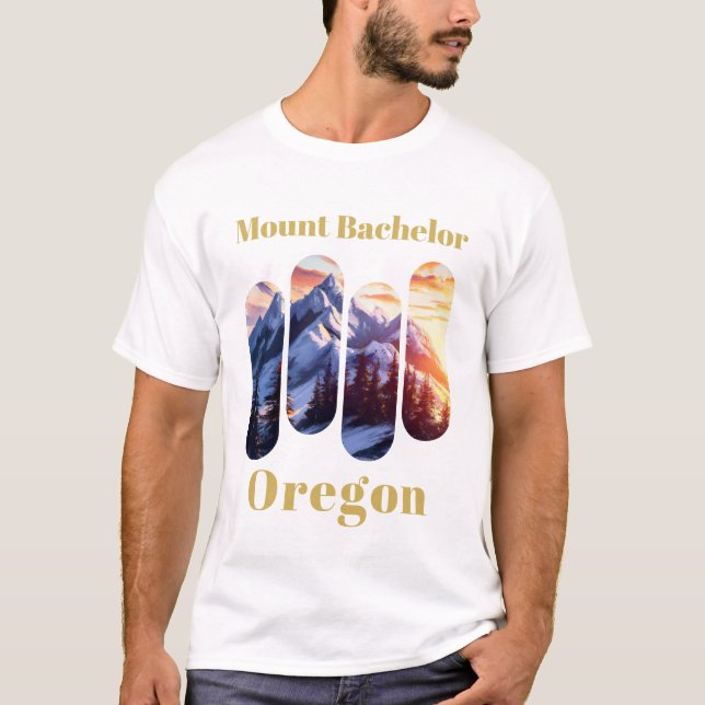 T-shirt Mont Bachelor - Oregon (Devant)