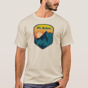 T-shirt Mont Baker Washington Sunrise