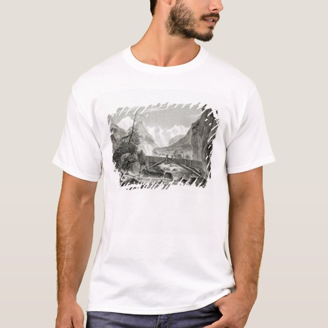 T-shirt Mont Blanc des bains de St Didier (Devant)