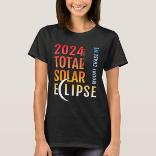 T-shirt Mont Chase Maine ME Total Solaire Eclipse 2024 5