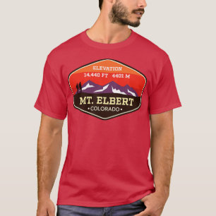 T-shirt Mont Elbert Colorado 14ers Escalade de montagne Ba