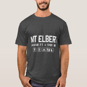 T-shirt Mont Elbert Colorado Mountain 14er