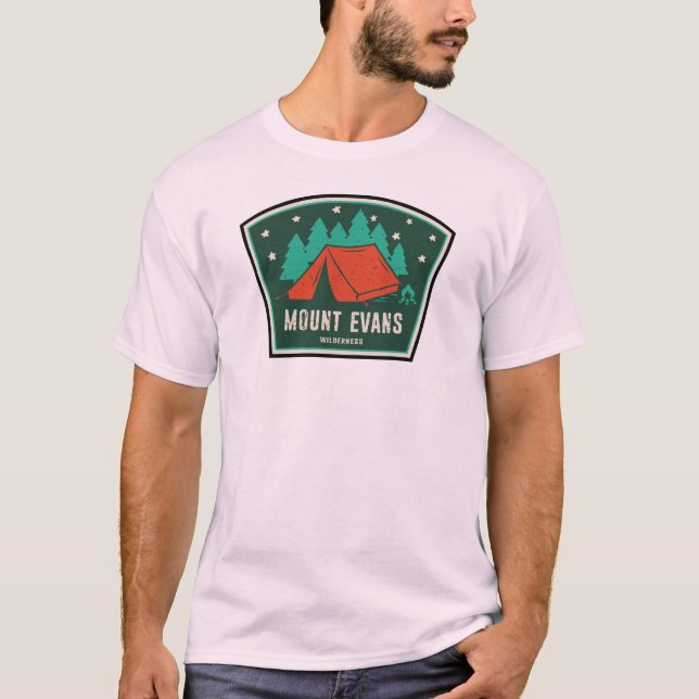T-shirt Mont Evans Wilderness Colorado Camping (Devant)