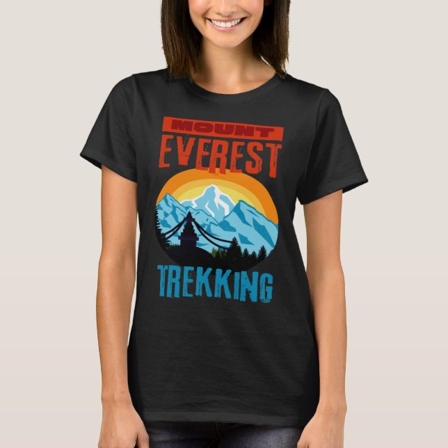 T-shirt Mont Everest Trekking Mountain Hiker Climat Népal (Devant)
