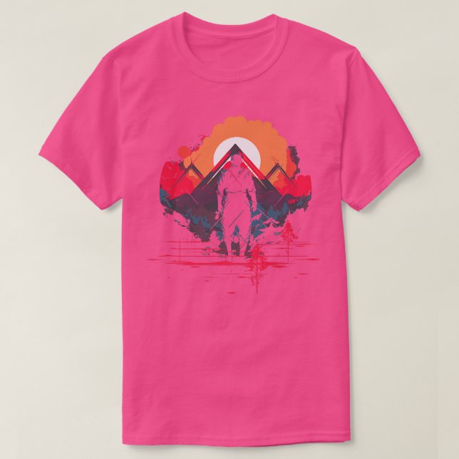 T-shirt Mont fuji japonais traditionnel Geisha Japon (Design devant)