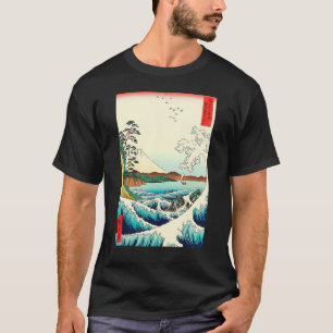 T-shirt Mont Fuji mer Wave paysage japonais Vintage Hir