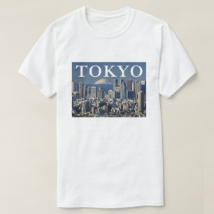 T-shirt Mont Fuji Skyline du quartier de Shinjuku Tokyo