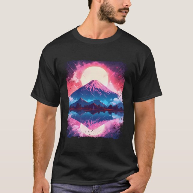 T-shirt Mont Fuji Vaporwave Esthétique Japon Souche japona (Devant)