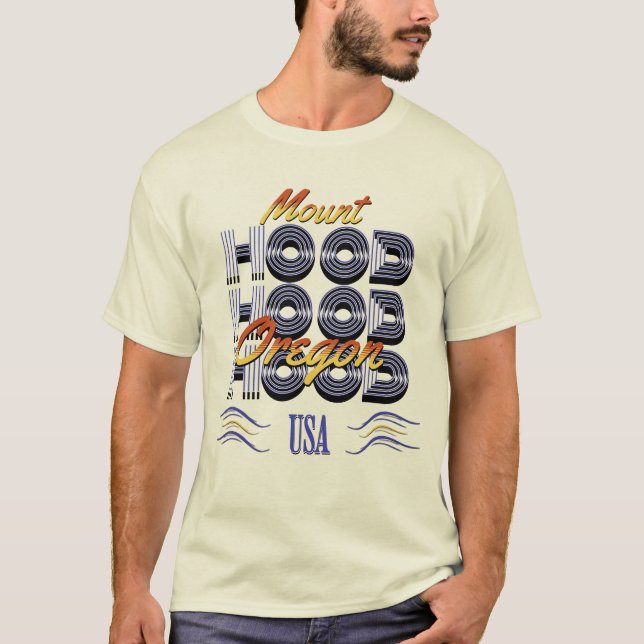 T-shirt Mont Hood, Oregon (Devant)
