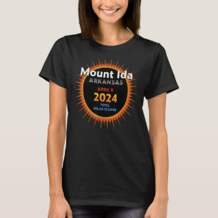 T-shirt Mont Ida Arkansas AR Total Solaire Eclipse 2024 2