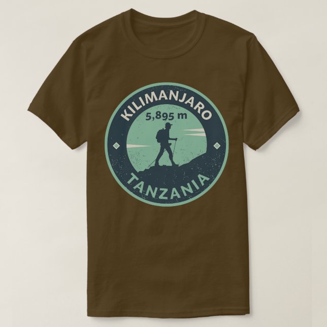 T-shirt Mont Kilimandjaro Tanzanie 1 (Design devant)