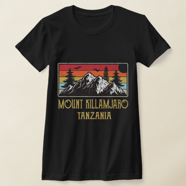 T-shirt Mont Kilimandjaro Tanzanie Escalade rétro Vintage (Poser)