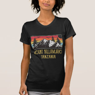 T-shirt Mont Kilimandjaro Tanzanie Escalade rétro Vintage