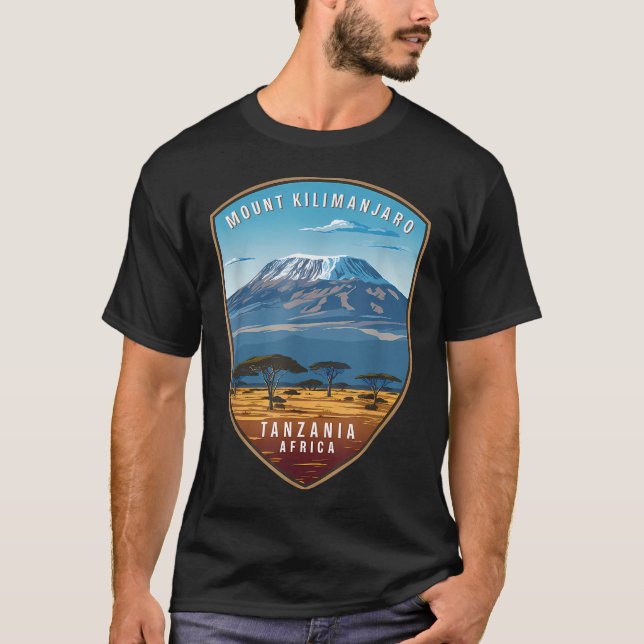 T-shirt Mont Kilimanjaro Tanzanie (Devant)