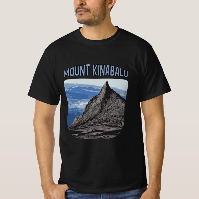 T-shirt mont kinabalu en Malaisie (Devant)