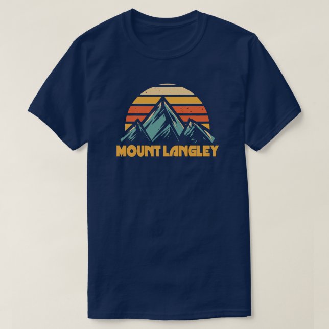 T-shirt Mont Langley California Retro Turquoise (Design devant)