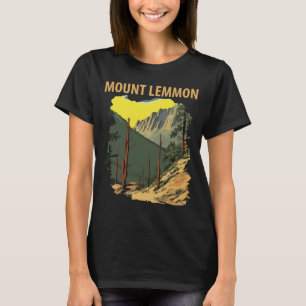T-shirt Mont Lemmon Arizona Forêt Voyage Rétro