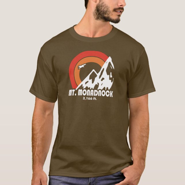 T-shirt Mont Monadnock New Hampshire Sun Eagle (Devant)