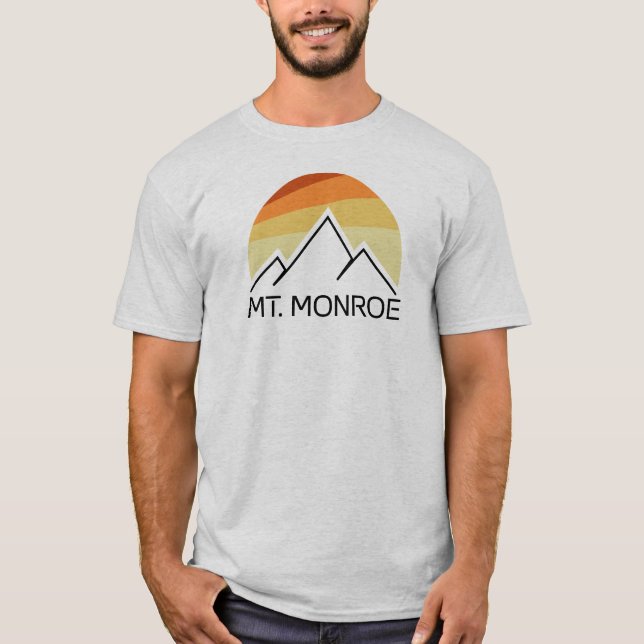 T-shirt Mont Monroe New Hampshire Retro (Devant)