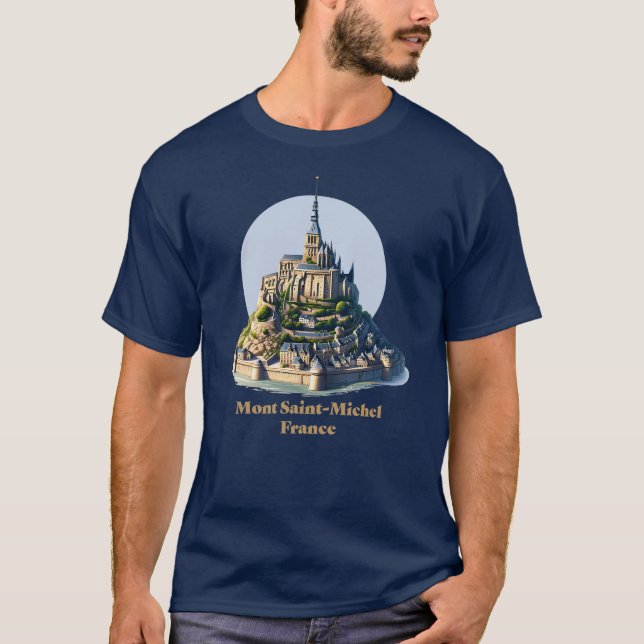 T-shirt Mont Saint-Michel Normandie France (Devant)