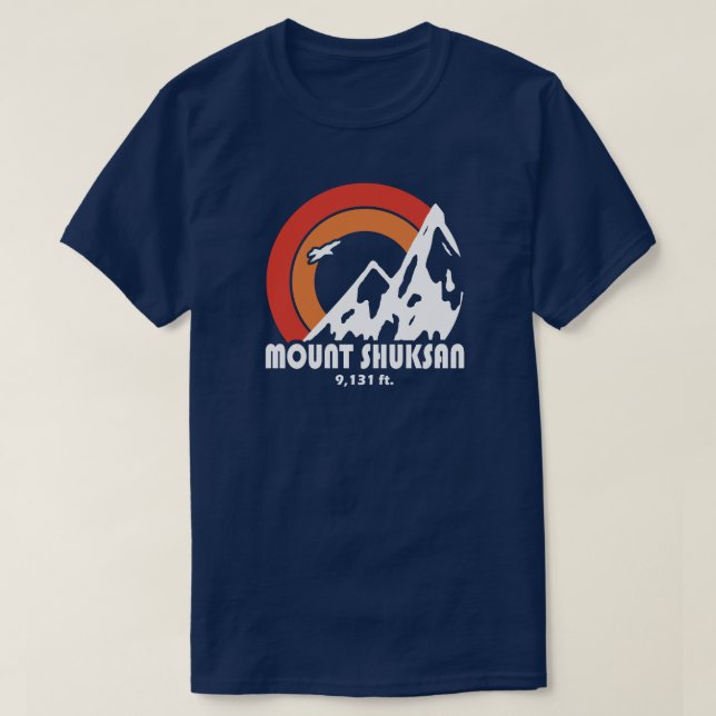T-shirt Mont Shuksan Washington Sun Eagle (Design devant)