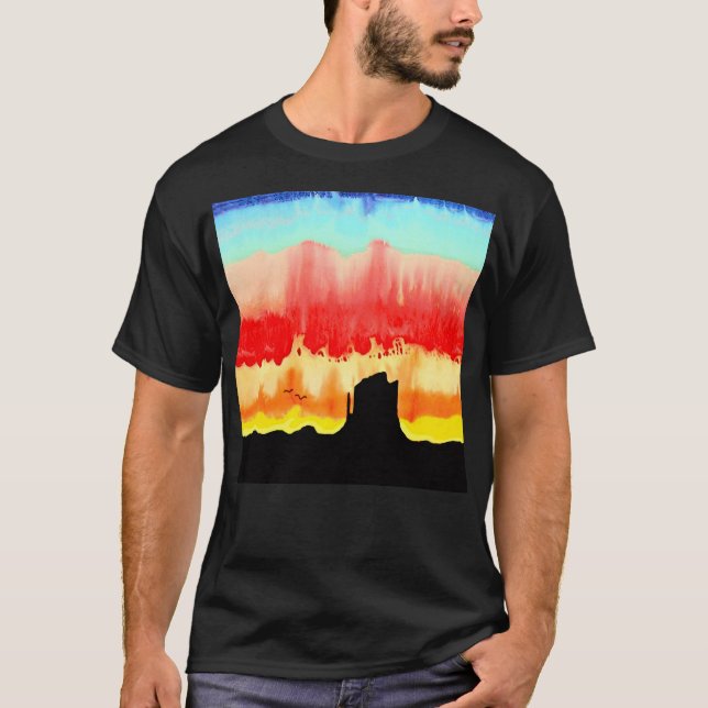 T-shirt Mont Sunset   (Devant)