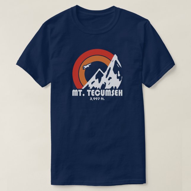 T-shirt Mont Tecumseh New Hampshire Sun Eagle (Design devant)