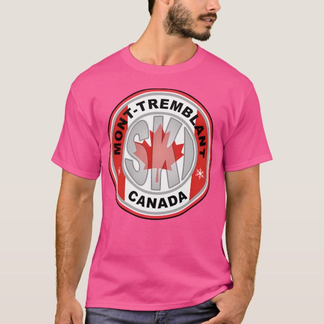 T-shirt Mont-Tremblant Ski Canada Actif (Devant)