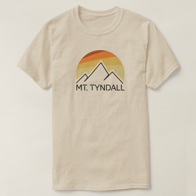T-shirt Mont Tyndall California Retro (Design devant)
