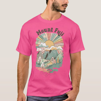 T-shirt Mont vintage Fuji Montagnes Japon Randonnée Couche