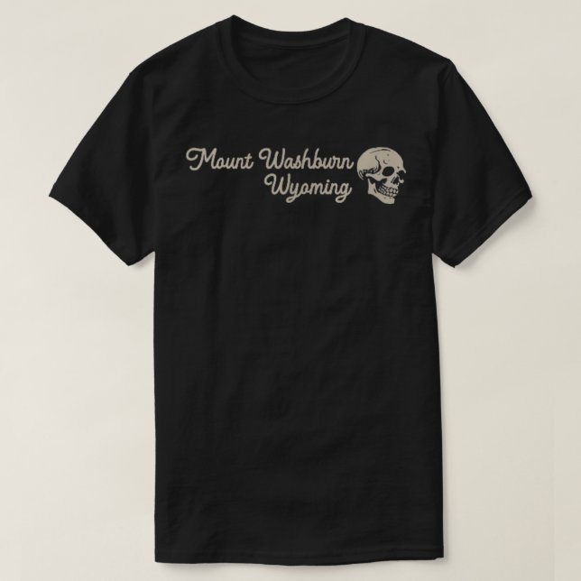 T-shirt Mont Washburn Montagnes Wyoming Devant (Design devant)