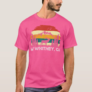 T-shirt Mont Whitney Ca Mountain Randonnée Nature Campi ex