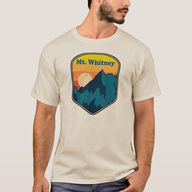 T-shirt Mont Whitney Californie Sunrise (Devant)