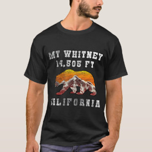 T-shirt Mont Whitney Flag Inspecred Bear Mt Whitney