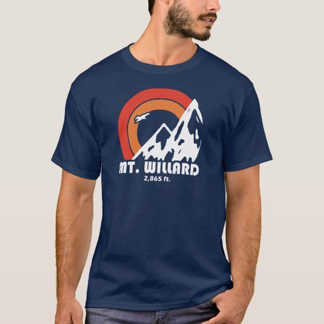 T-shirt Mont Willard New Hampshire Sun Eagle (Devant)