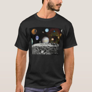 T-shirt Montage de photos spatiales du Voyager du système 