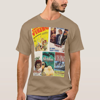 T-shirt Montage d'images de films anciens 15 rétro