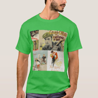 T-shirt Montage d'images de films anciens 5 drôle