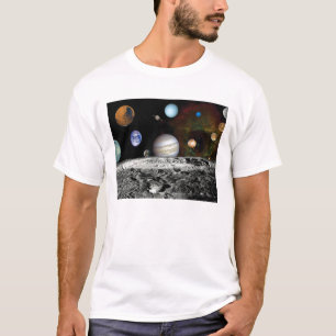T-shirt Montage d'images du système solaire par Voyager Ph