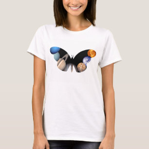 T-shirt Montage du système solaire photos de planètes JPL