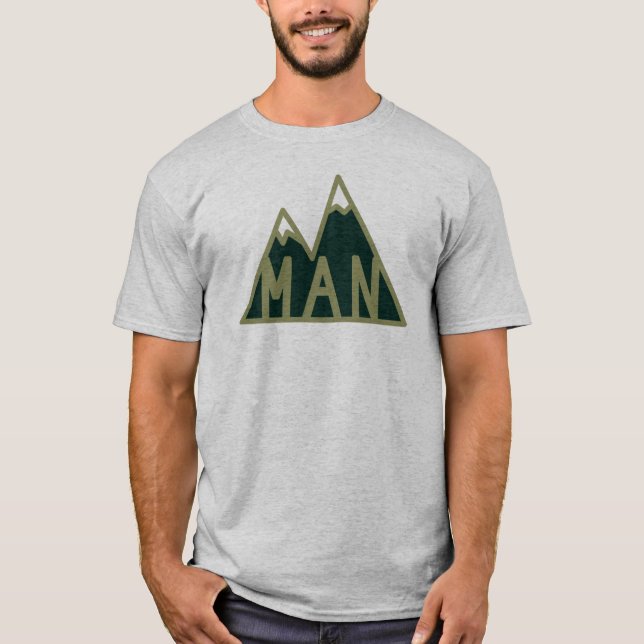 T-shirt Montagnard [vert] (Devant)