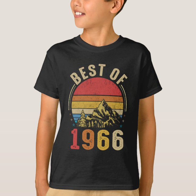 T-shirt Montagne D'Anniversaire vintage Best Of 1966 (Devant)