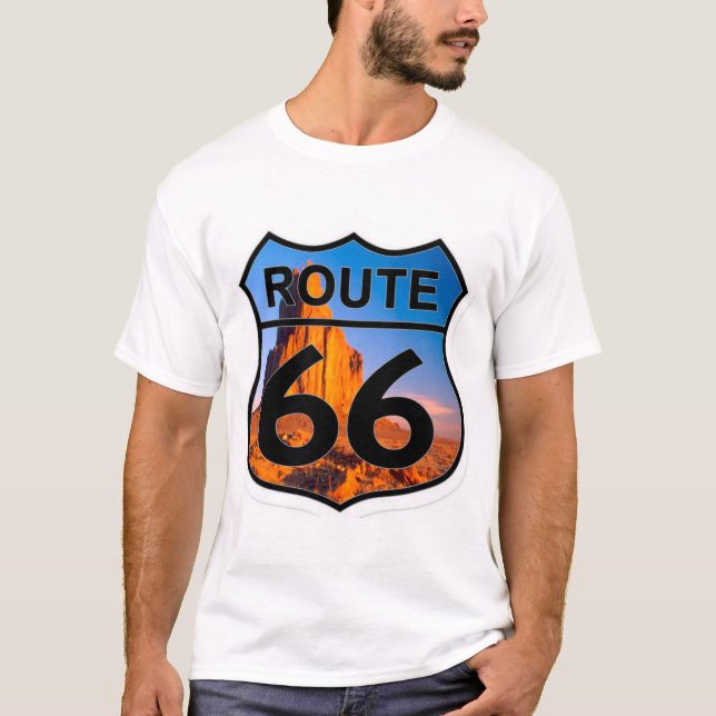T-shirt montagne de l'itinéraire 66 (Devant)