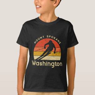 T-shirt Montagne de ski vintage Spokane Washington