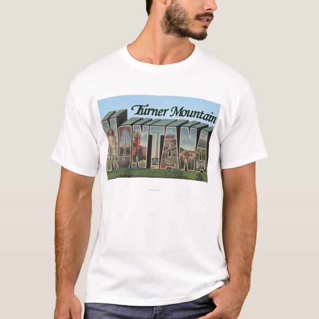 T-shirt Montagne de Turner, Montana (Devant)
