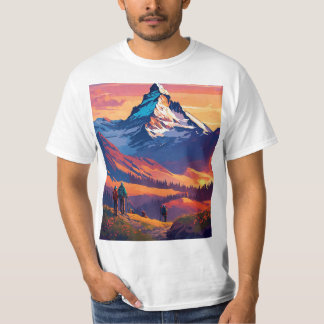T-shirt Montagne des Alpes, Cervin