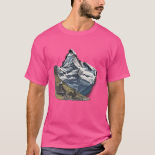 T-shirt Montagne du Cervin dans les Alpes suisses