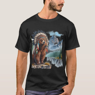 T-shirt Montagne du chef de l'ours