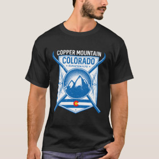 T-shirt Montagne du cuivre Colorado Montagnes de ski